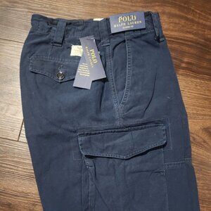 Polo Ralph Lauren Ripstop Cargo Shorts Men’s 30 Navy Blue 9” Classic Fit NWT
